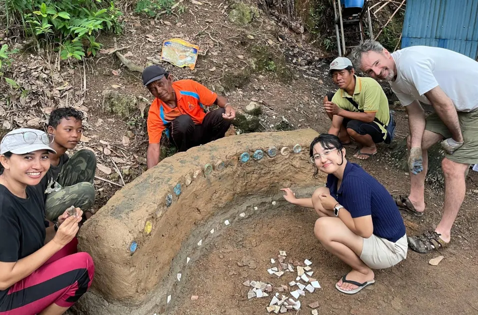 Building with ocean ecobricks