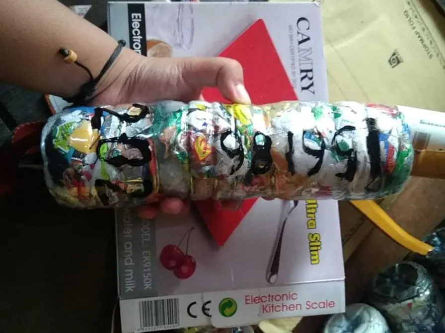 Ocean ecobrick example