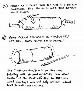 Ocean ecobrick example 2